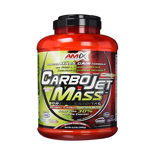 AMIX - Complemento Alimenticio - Carbojet Mass Professional - Carbohidratos y Proteínas para Aumentar la Masa Muscular - Conc