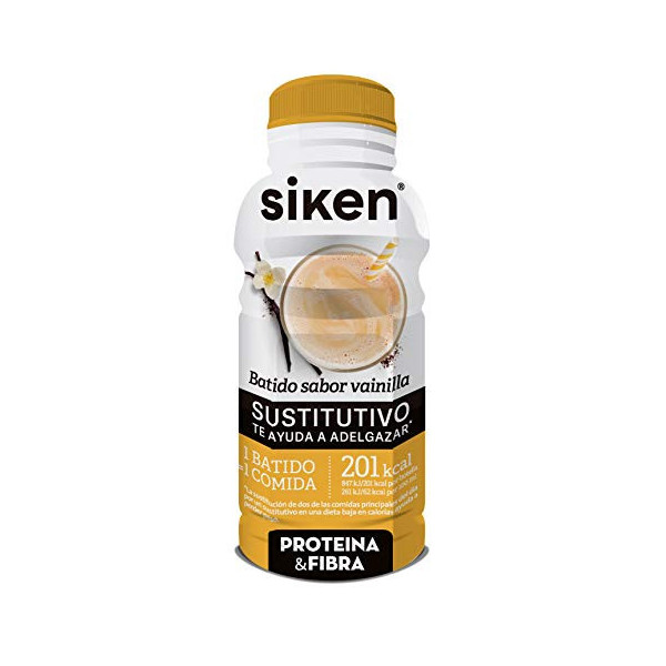 Siken - Batido Sustitutivo de una Comida sabor Vainilla, con Vitaminas y Minerales, Listo para Tomar, Ideal para Llevar - 325