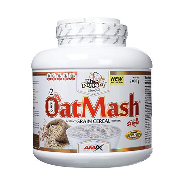 AMIX - Suplemento Alimenticio - OatMash en Formato de 2 kilos - Gran Aporte Nutritivo y Saciante - Mejora el Rendimiento Depo