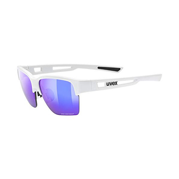 uvex sportstyle 805 CV, gafas outdoor unisex, de espejo, tintadas para realzar el contraste, white/plasma daily, one size