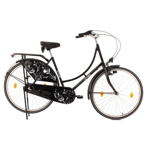 KS Cycling 304H - Bicicleta para mujer, color negro, ruedas 28", cuadro 54 cm