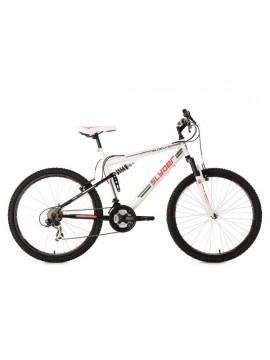 KS Cycling Fully Slyder RH - Bicicleta de montaña, color blanco / negro, talla L  173-182 cm , ruedas 26", cuadro 51 cm