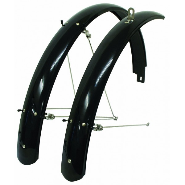 ETC MTB - Juego de guardabarros para bicicleta  26" x 1,75-2,13 aprox. , color negro