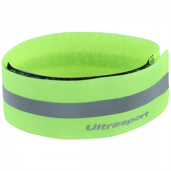 Ultrasport Banda reflectante. banda de reflejo de luz con velcro para mayor seguridad en cualquier actividad outdoor, amarill