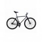 Fixie Helliot Tribeca H23 - Bicicleta Fixie, Cuadro de Acero, Frenos V-Brake, Horquilla Acero y Ruedas DE 26", Color Negro