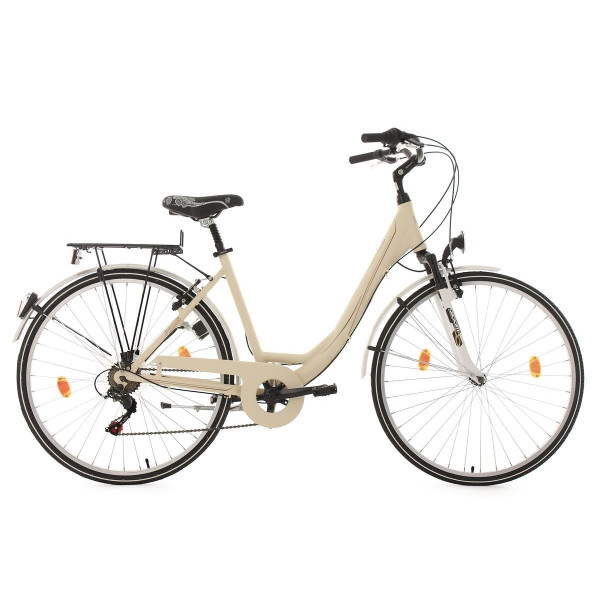KS Cycling Mujer bicicleta Paris RH 49 cm, beige, 28, 307 C