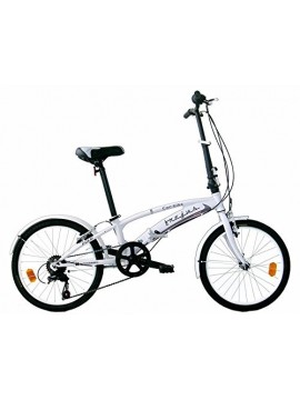 Frejus P2X20206 - Bicicleta 20" Plegable unisex, color blanco