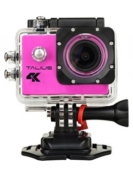 TALIUS Sportcam-Cámara Digital de 8 MP  4K, Wifi, Hdmi, Pantalla LCD de 2", Cmos  Color, Rosa