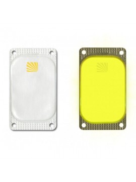 Cyalume - Paquete de 250 balizas luminosas adhesivas rectangulares VisiPad, 10 horas, color amarillo