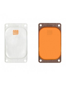 Cyalume - Paquete de 250 balizas luminosas adhesivas rectangulares VisiPad, 10 horas, color naranja