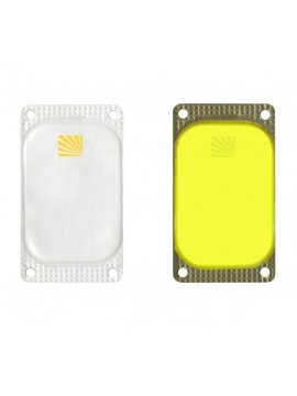 Cyalume - Caja de 25 balizas luminosas adhesivas rectangulares VisiPad, 10 horas, color amarillo