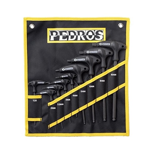Pedros s Pro T/L Handle Hex T-Griff Inbusschlüsselset 9-teilig