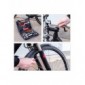 Relaxdays Bicicleta HBT 25,5 x 33 x 7 cm 37 piezas herramientas en práctica Mesas maletín universal bicicleta Herramientas pa
