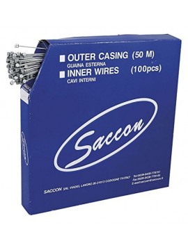  Saccon 257402 Pack de 100 Cables de Freno, Inox, 1.5-2300mm