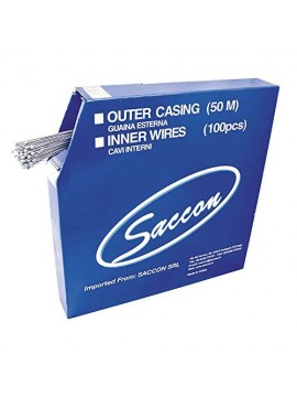  Saccon 257404 Pack de 100 Cables de Recambio, Acero Inoxidable, 1.1-2250 mm