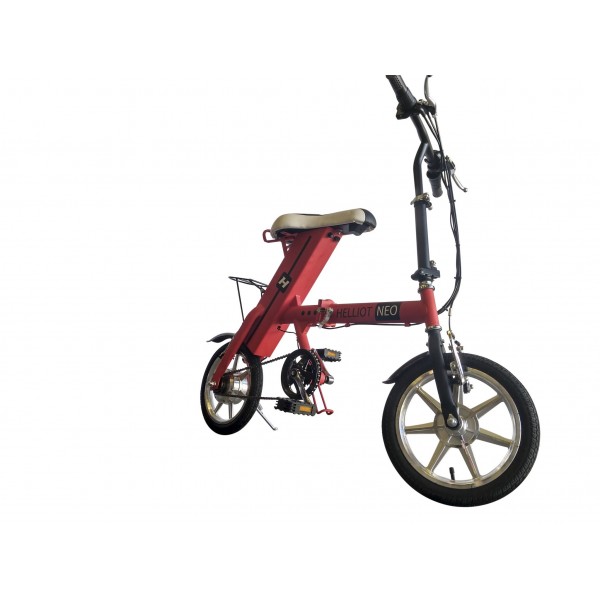 Helliot Bikes Neo Bicicleta Eléctrica, Unisex Adulto, Rojo, Talla Única