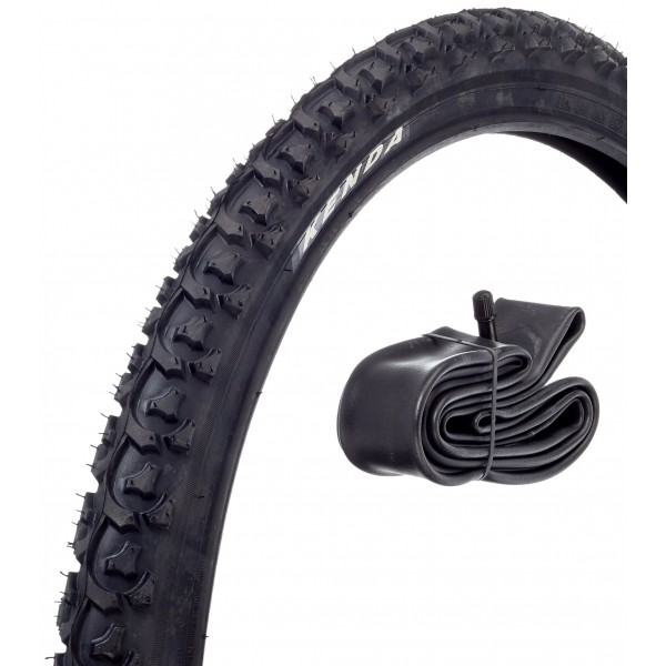 KENDA K de 831 a Juego de neumáticos de bicicleta, color negro, 24 x 1.95 pulgadas