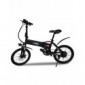 i-Bike Bicicleta eléctrica plegable con pedales asistidos, Hombre, Negro, 20"