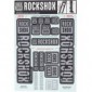 RockShox Pegatinas de 35 mm Boxxer/Domain doble corona, 11.4318.003.522 piezas de repuesto, gris, Estándar