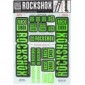 RockShox Pegatinas de 35 mm, verde neón Boxxer/Domain doble corona, 11.4318.003.519 piezas de repuesto, verde, Estándar