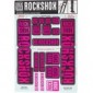 RockShox Pegatinas de 35 mm Boxxer/Domain doble corona, 11.4318.003.521 piezas de repuesto, magenta, Estándar