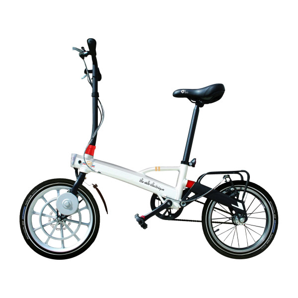 Vlec Cycles Pocket + bicicleta plegable eléctrica unisex, color blanco